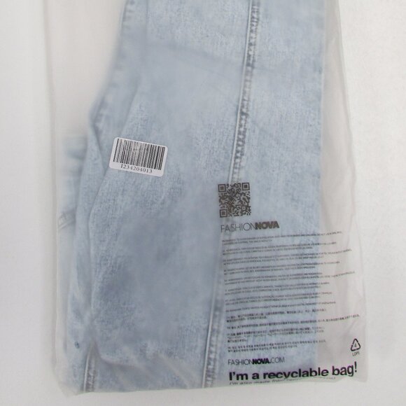 Side Slit Stretch Slim Bootcut Jeans || Acid Wash Denim (SIZE 5) - Picture 6 of 7